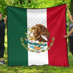 Mexico Flag Premium Quilt A6  Quilt